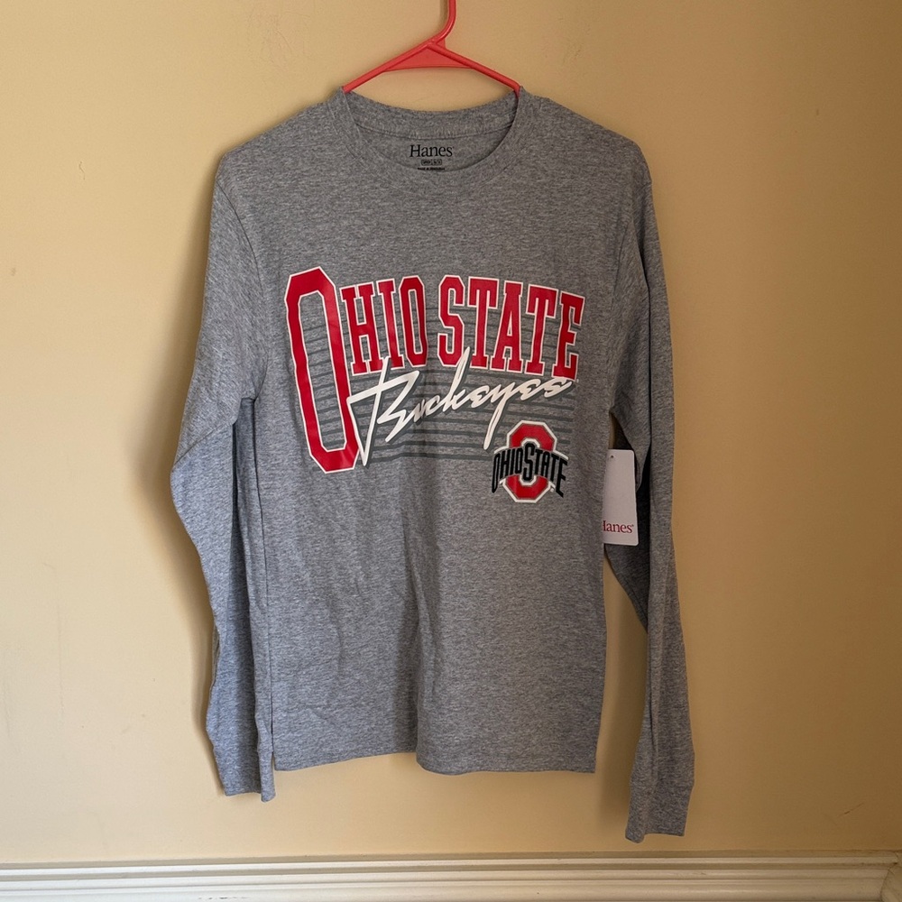 NWT - Hanes‎ Ohio State Gray Long Sleeve Tee